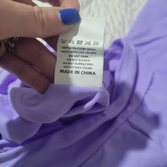 LovelyWholesale Lavender Flare Leg, Top, And Jacket Active Set Size M - Picture 5 of 8